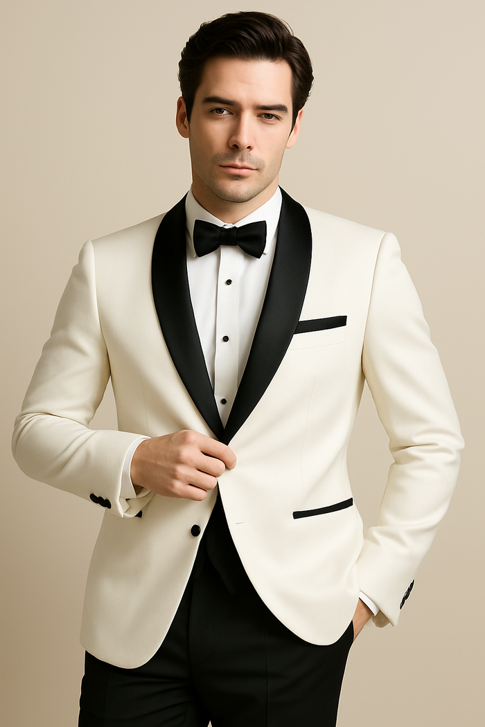 Xavier White Tuxedo Jacket by BLACKTIE