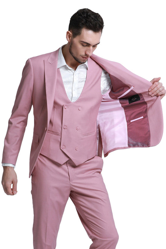Men's White One Button Shawl Dinner Jacket by Tazio Suits