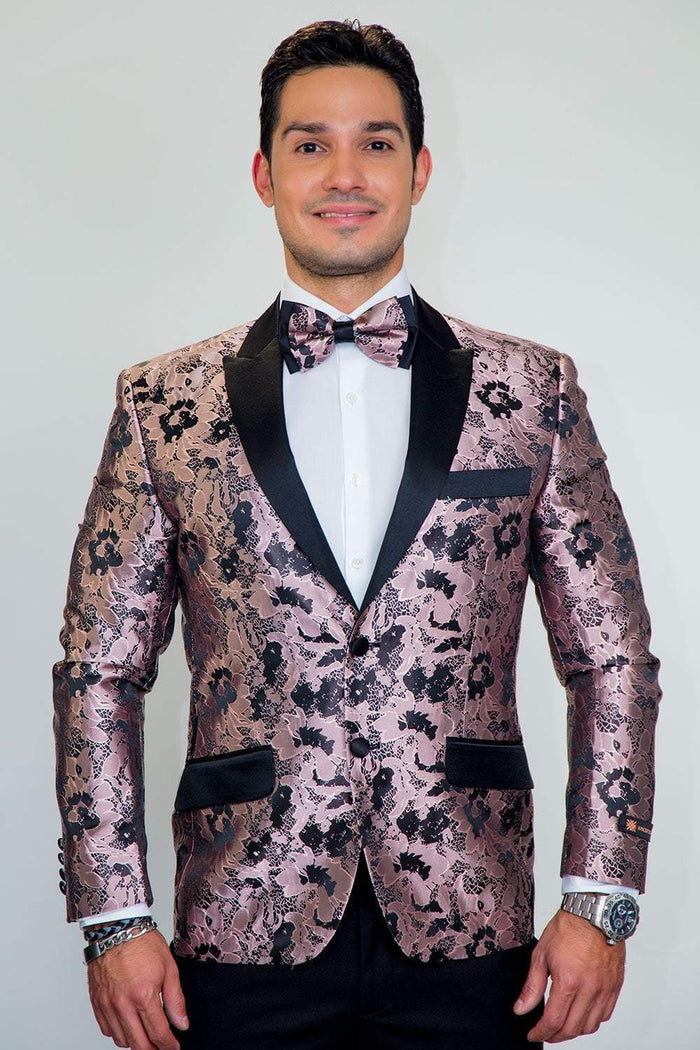 Amsterdam Gold Tuxedo Jacket (Separates) by Xander Xiao