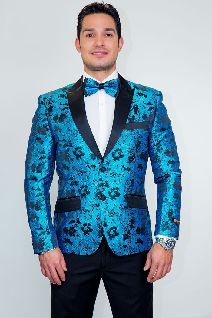 Amsterdam Silver Tuxedo Jacket (Separates) by Xander Xiao