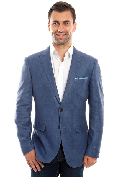 Men's Summer Linen Blazer in Navy Blue