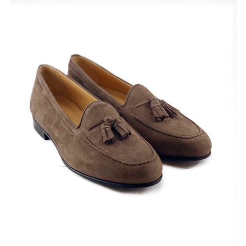 Zelli Naples Suede Tassel Loafers in Mocha | A Versatile Italian Classic