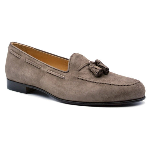 Zelli Naples Suede Tassel Loafers in Mocha | A Versatile Italian Classic