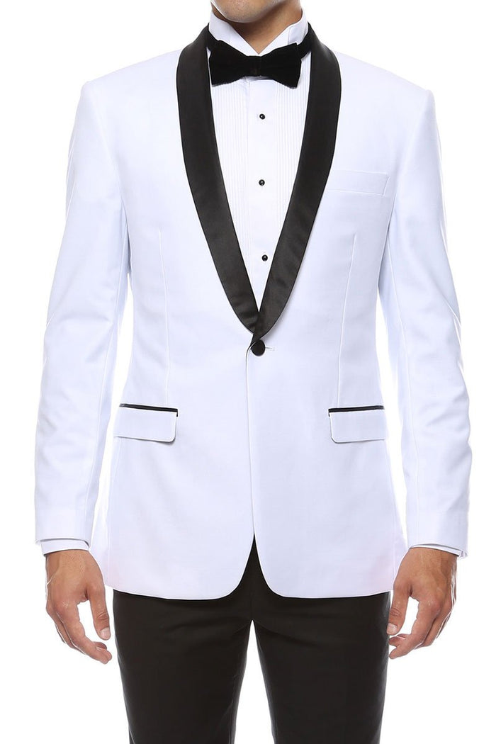 Reno Red 1-Button Shawl Tuxedo by Zonettie