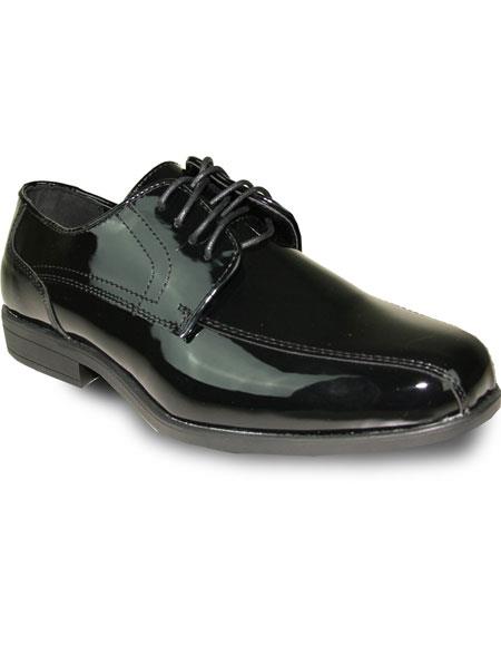  Men's Oxford Tuxedo Black Patent Formal for Prom & Wedding Lace Up Dress men's Shoes