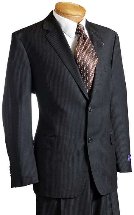Suit separate online Liquid Jet Black Pinstripe Wool Fabric Italian Design Suit Liquid Jet Black 