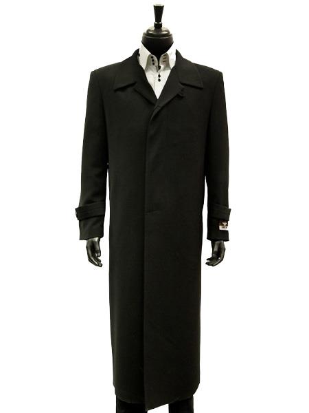  Mens Overcoat Mens Topcoat Mens Black 100% Plush MicroFiber Dress Trench Top Long Coat