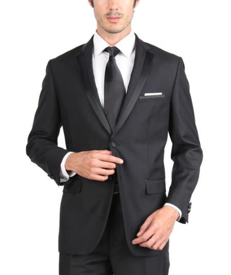 Tapered Leg Lower Rise Pants & Get Skinny Slim narrow Style Fit Two Button Tuxedo 