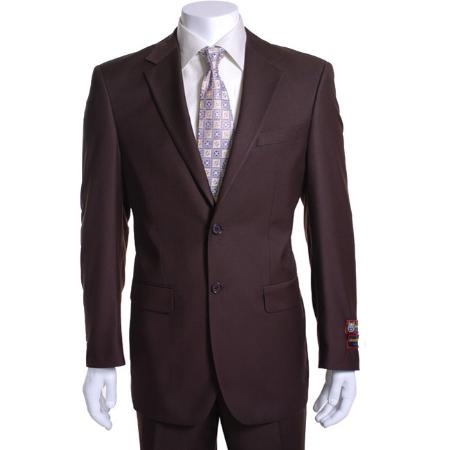 brown color shade 2-button Suit 