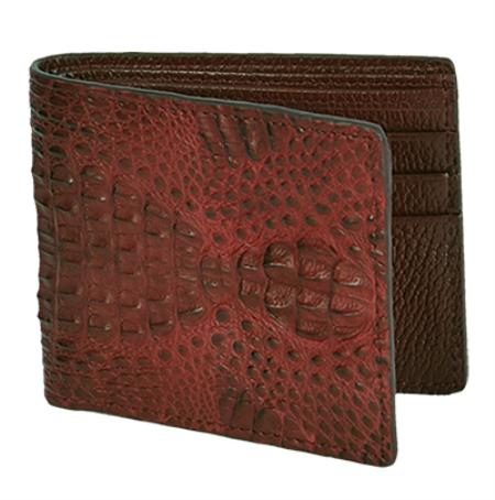 Wallet ~ billetera ~ CARTERAS brown color shade / Cafe Genuine Gator Card Holder Wallet 