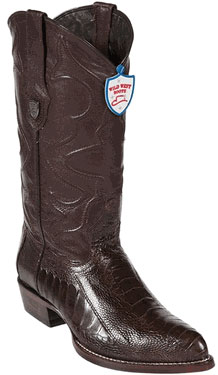 Wild West brown color shade Ostrich Leg Cowboy Boots 