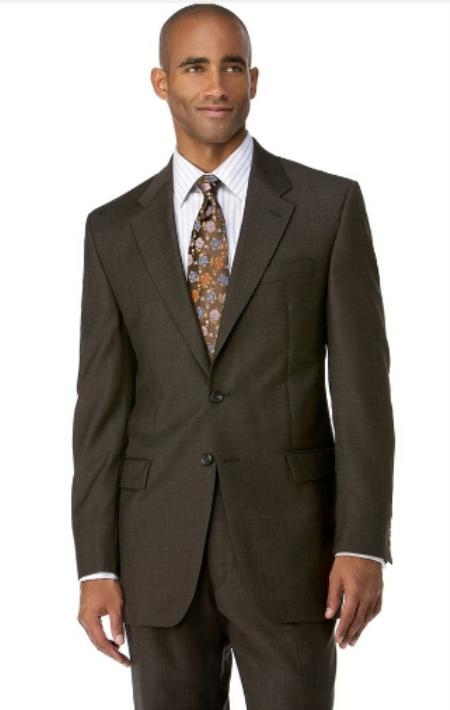 brown color shade 3 Button Style Polyester affordable suit Online Sale 
