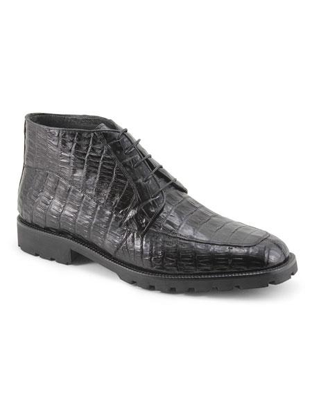  Mens Crocodile Boots - Ankle Boot Mens Los Altos Boots Stylish Black Genuine Caiman Crocodile Belly Dress Ankle Boot