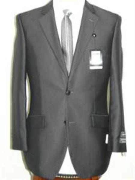 Summer Light Weight Fabric Dark Grey Masculine color 2 Button Style Suit 