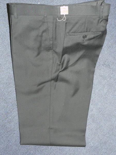 Liquid Jet Black 100% Wool Fabric, Superior Fabric 140'S Solid ~ plain FRONT PANTS 