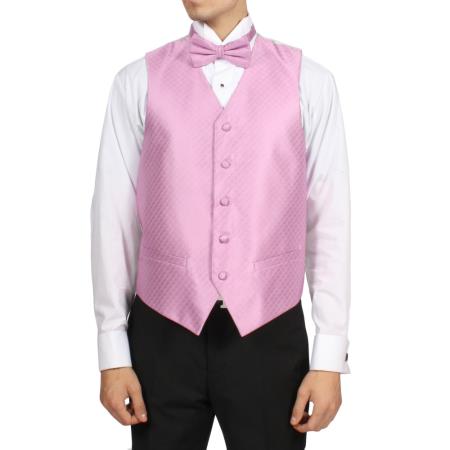 Light Pink 4-Piece Vest Set 