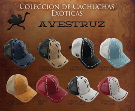 Hats Genuine Ostrich Mesh Trucker Baseball Caps Diff.Colors 