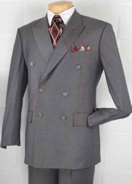 Executive Double Breasted Suit Gray  