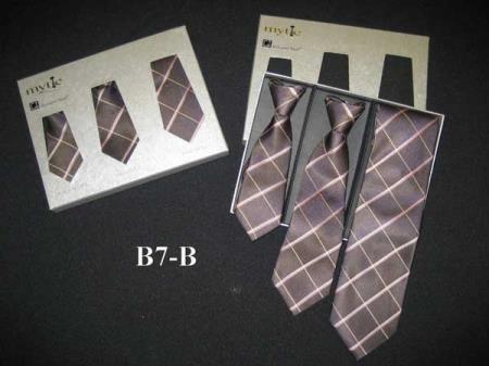  brown color shade Fabric Protector Mytie Father And Sons Matching Ties Set With Stain Resistant