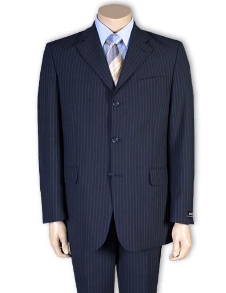 2or 3or4 Button Style Navy Blue Shade Pinstripe Light Weight On Online Sale 