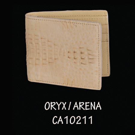 cai ~ Alligator skin Hornback Leather Wallet by Exotic Skinned Oryx 