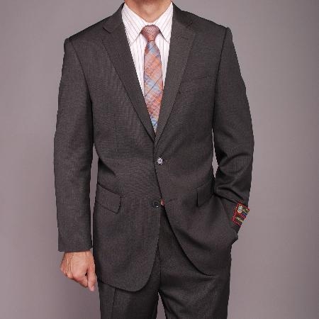 Gray Teakweave 2-button Suit 
