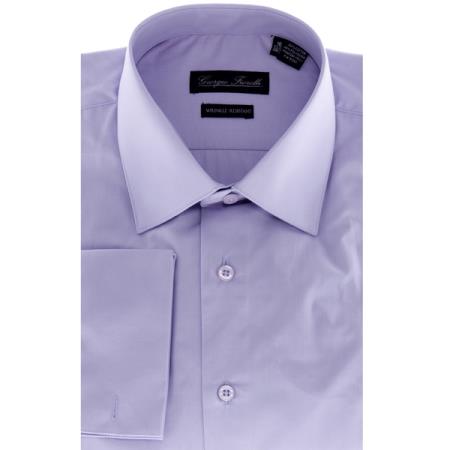 Affordable Clearance Cheap Mens Dress Shirt Sale Online Trendy - Modern-Fit Dress Shirt Solid Lavender 