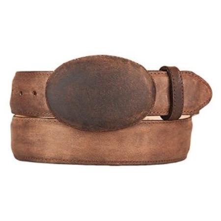  Original Leather Western Style Belt Walnut