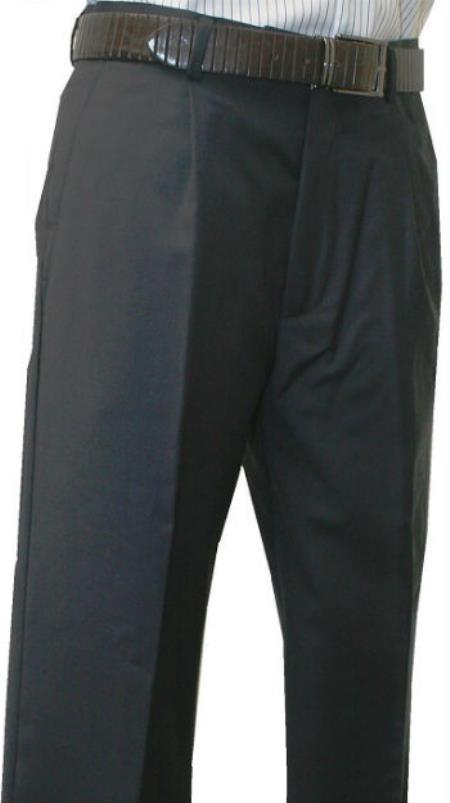 Leonardo Valenti Single Pleated Slacks Dress Pants Roma Dark Grey Masculine color Wool