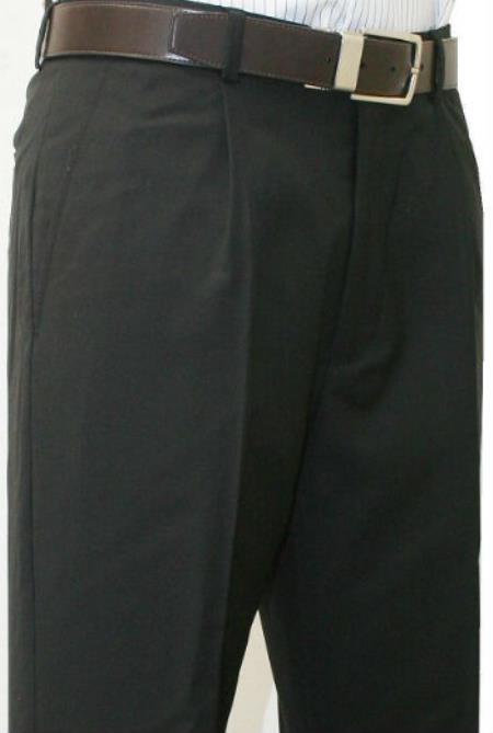 Leonardo Valenti Single Pleated Slacks Dress Pants Roma Light Gray Wool