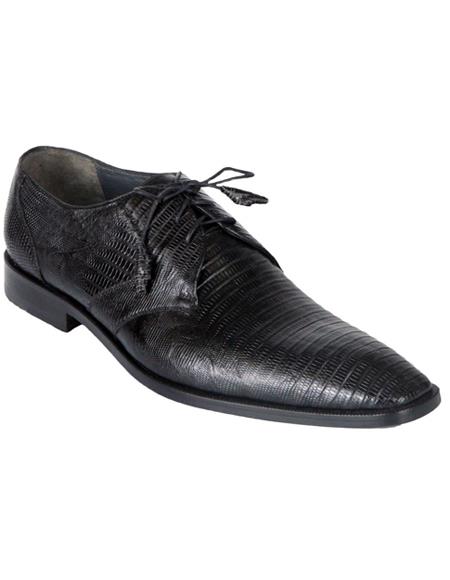  Genuine Black Teju Lizard Oxfords Dress Los Altos Boots Shoe For Men