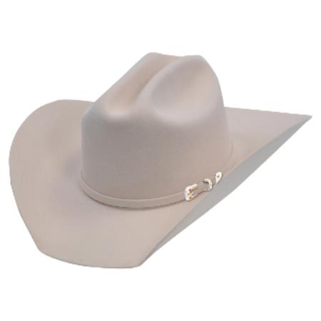 Authentic Los altos Hats-Texas Style Felt Cowboy Hat– Silver Belly 