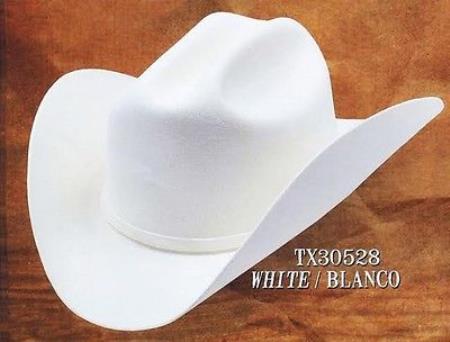 Cowboy Hat Duranguense Style 10X Felt Hats By Authentic Los altos White 
