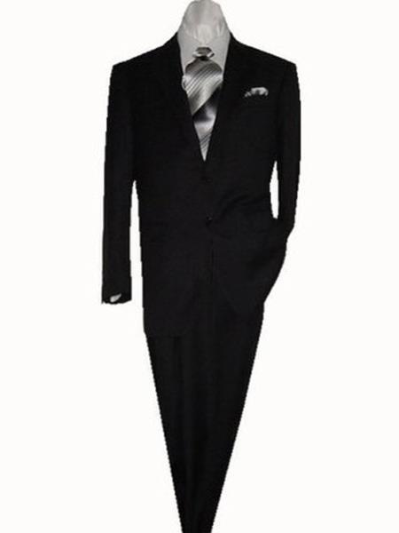 Authentic Mantoni Brand VT36 2 Button Style Suit Black