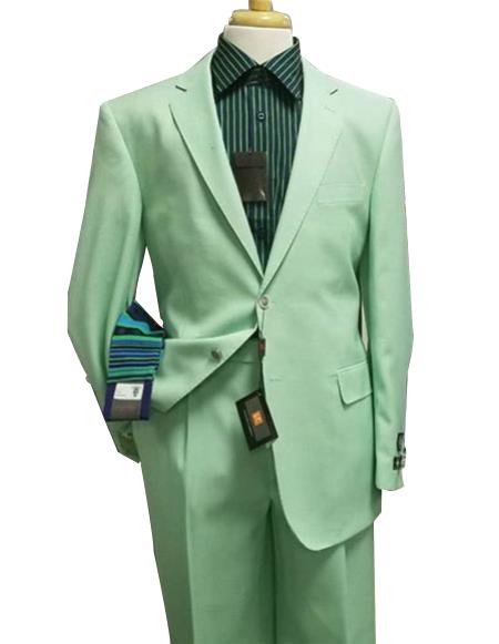  men's Single Breasted Notch Lapel green Suit for Men