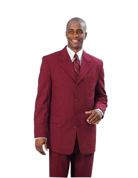 2 or 3 Button Style Wine Burgundy ~ Maroon ~ Wine Color Fashion Suits for Online (Not Long) 