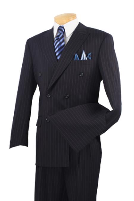 Executive 2 Piece Suit Navy Wool