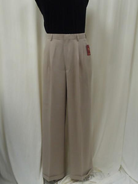 Superior Fabric 22 Wide-Leg Pleated Slacks Baggy Style Dress 1920s 40s Fashion Clothing Look !   Pants