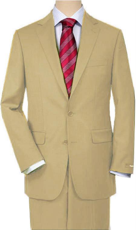 Tan khaki Color ~ Beige Quality Total Comfort Suit separate online Any Size Jacket & Any Size Pants Wool