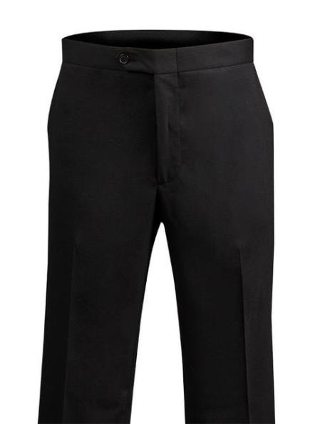  Men's  Black Dress Pants 110's Wool