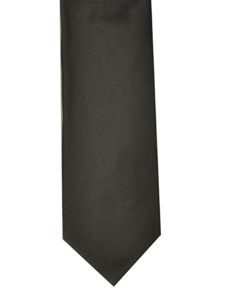  Men's Black Extra Long Polyester Neck Tie