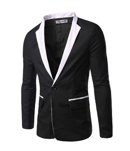 Men's Black and White Blazer / Sport Jacket