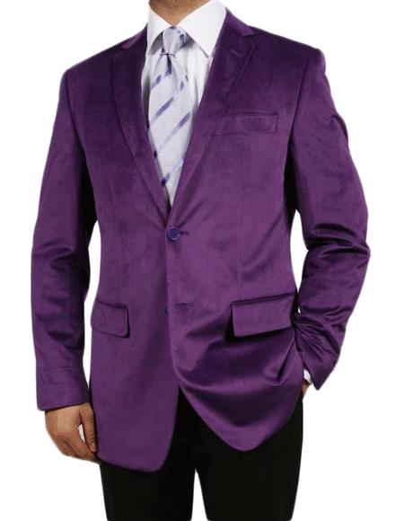 Purple color shade men's VELVET Blazer Online Sales FOR 