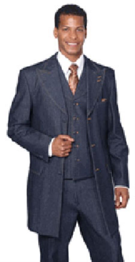 Blue Jean High Fashion Suit For sale ~ Pachuco men's Suit Perfect for Wedding