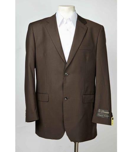  Single Breasted brown color shade Two Button Blazer Online Sale Notch Lapel