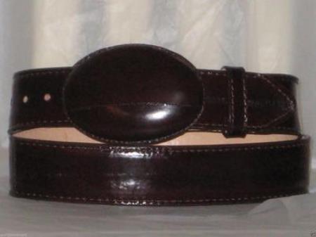 Genuine Authentic Faded brown color shade Eel Skin Western Cowboy Belt 