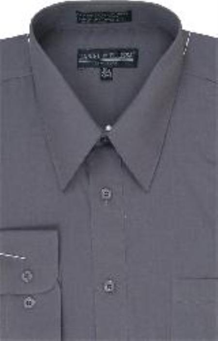 Dress Shirt Dark Grey Masculine color 