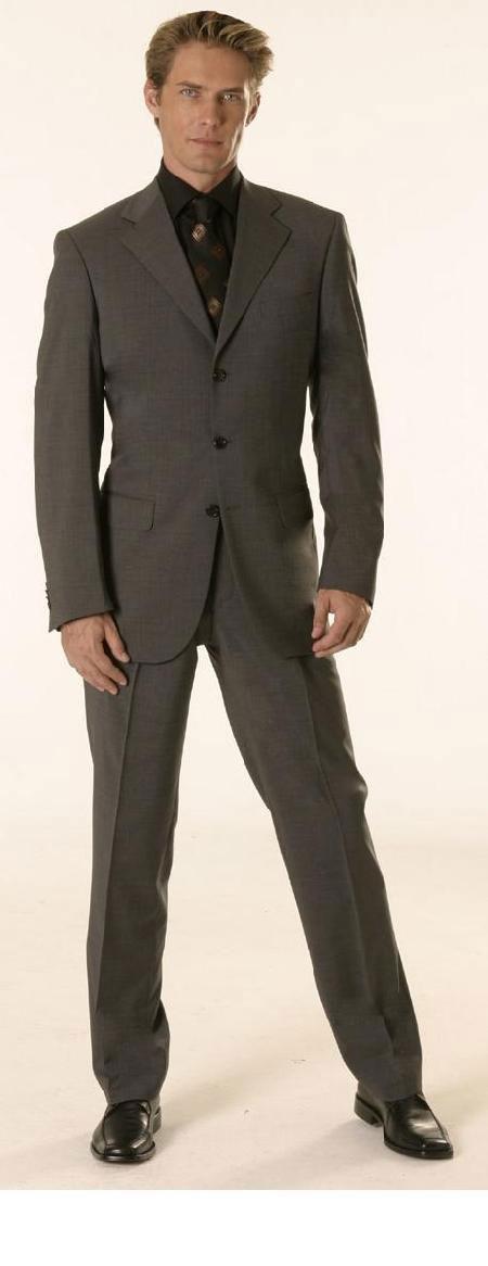 Gianni Dark Grey Masculine color Gray Superior Fabric 120's Wool Fabric 