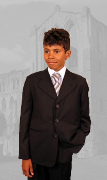 B-100 Kids Boys brown color shadeBoys And Men Suit for Online Hand Made $79 Discount Suits for Online By Style and Quality Kids Boys Dress Formal Suits Set perfect for wedding For Teenagers for Online 