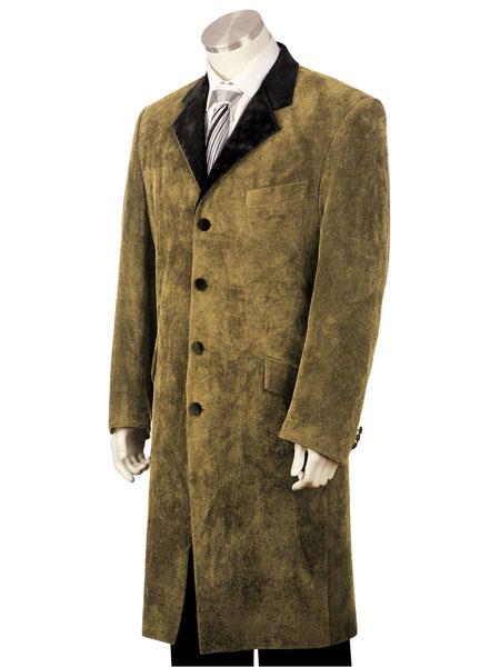  men's 3pc suit vested Brown zoot suit